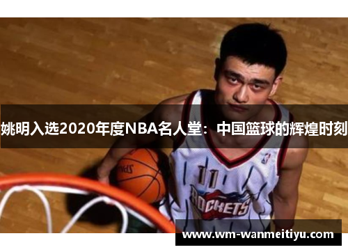 姚明入选2020年度NBA名人堂：中国篮球的辉煌时刻